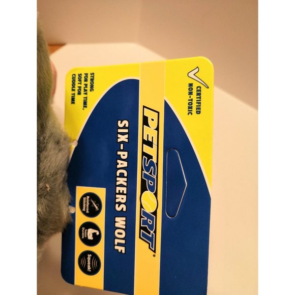 Pet Sport Six Packers Wolf Dog Toy Gray - Picture 7 of 8